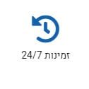 זמינות החנות 24/7